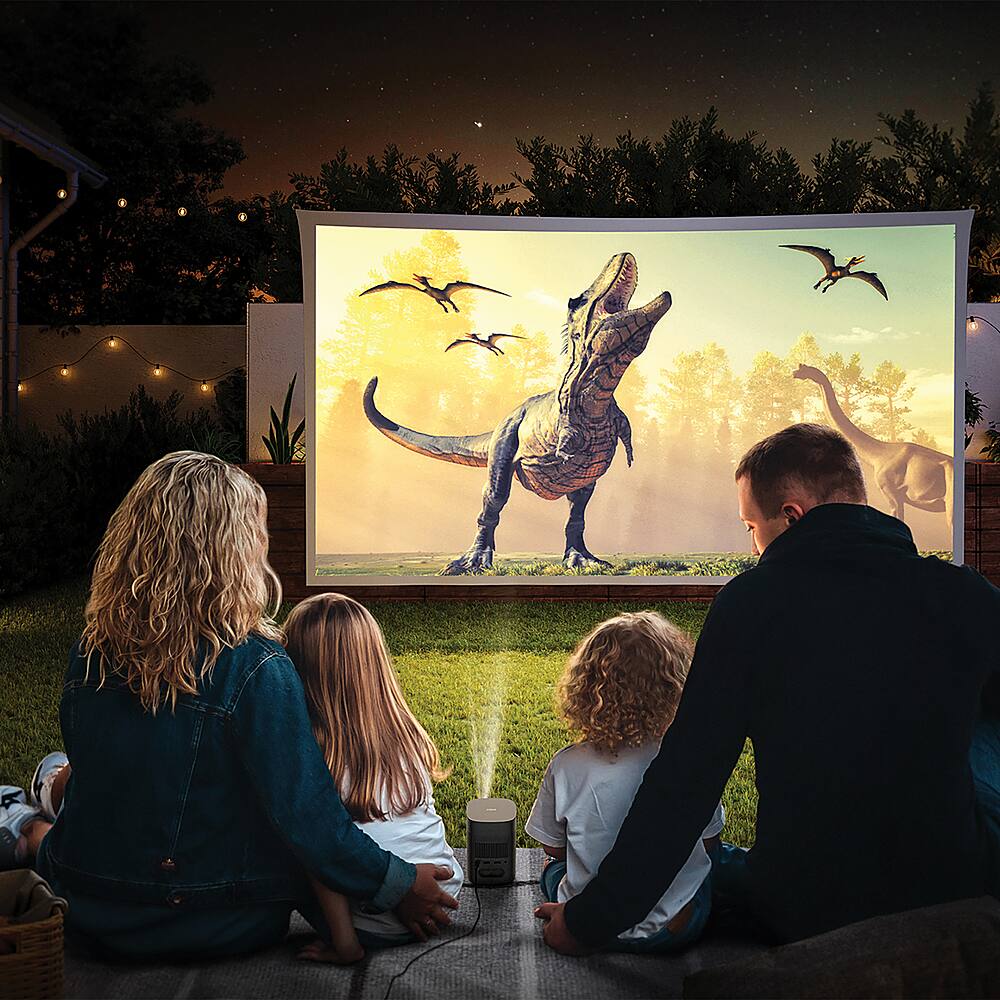 Alt View 14. XGIMI - MoGo 2 Pro 1080p Full HD Portable Projector - Sandstone-textured Mocha Gold.