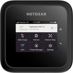 NETGEAR - Nighthawk M6 Pro 5G mmWave Wi-Fi 6E Hotspot - Black (Unlocked) - Angle_Zoom