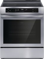 Frigidaire - 5.3 Cu. Ft. Front Control Electric Induction Range with Convection Bake - Stainless Steel - Front_Zoom