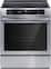 Frigidaire - 5.3 Cu. Ft. Front Control Electric Induction Range with Convection Bake - Stainless Steel