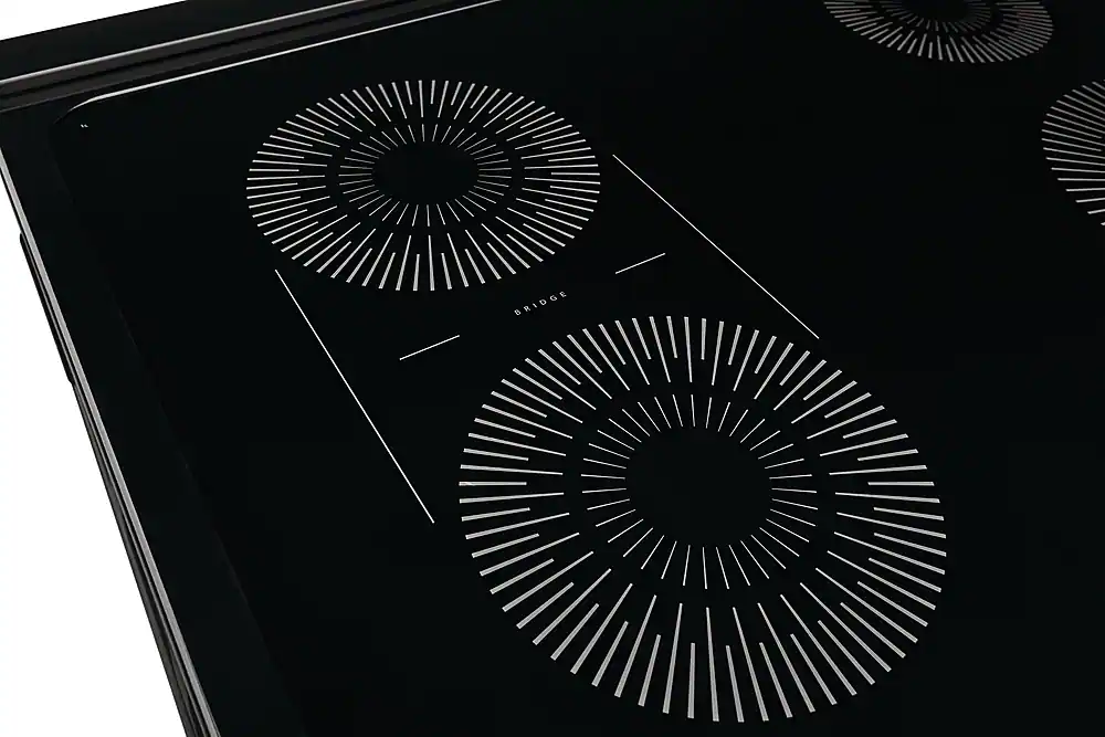 Alt View 14. Frigidaire - 5.3 Cu. Ft. Front Control Electric Induction Range with Convection Bake - Stainless steel.