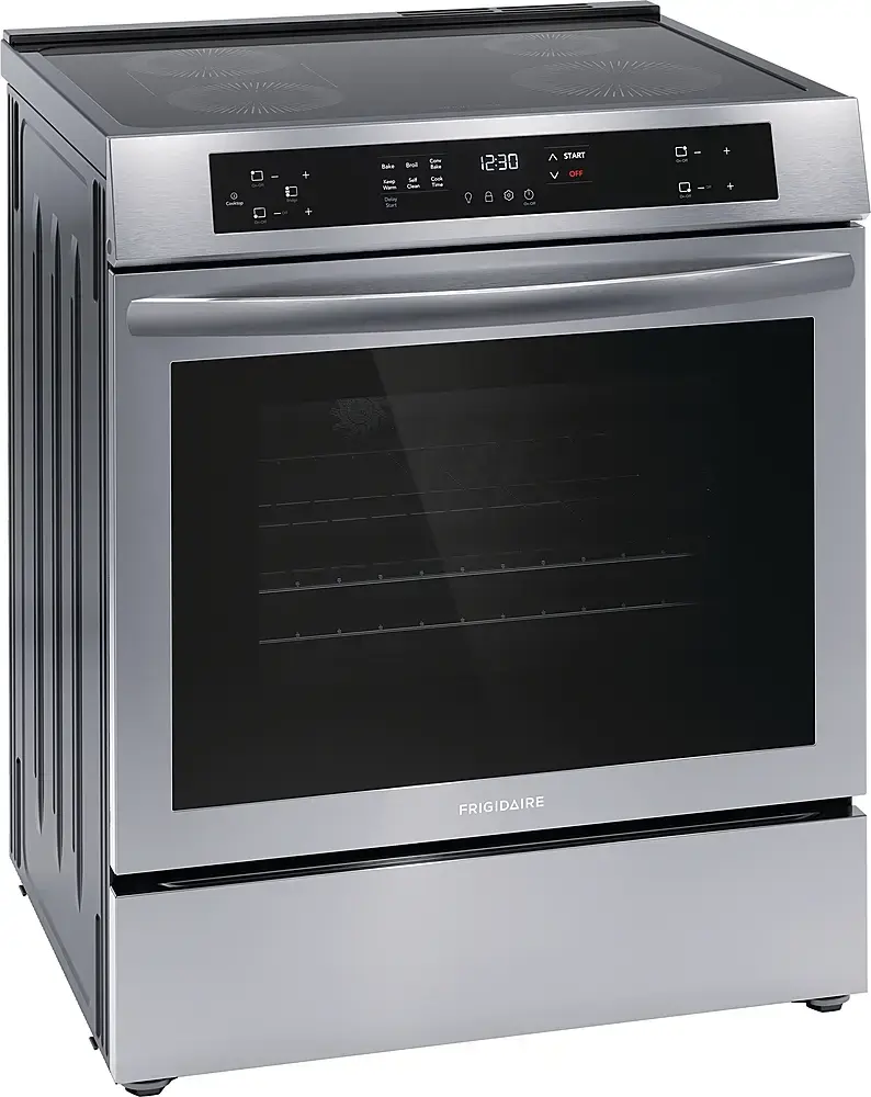 Kenmore 30-in Glass Top 5 Burners 5.6-cu Ft Convection Oven Freestanding Electric Range With WipeClean Coating ( Stainless Steel ) In The Single Oven Electric Ranges Department At