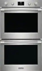 Frigidaire - Professional 30" Built-in Electric Double Wall Oven with Total Convection - Stainless Steel - Front_Zoom