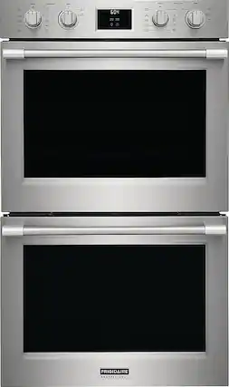 Front. Frigidaire - Professional 30" Built-in Electric Double Wall Oven with Total Convection - Stainless Steel.