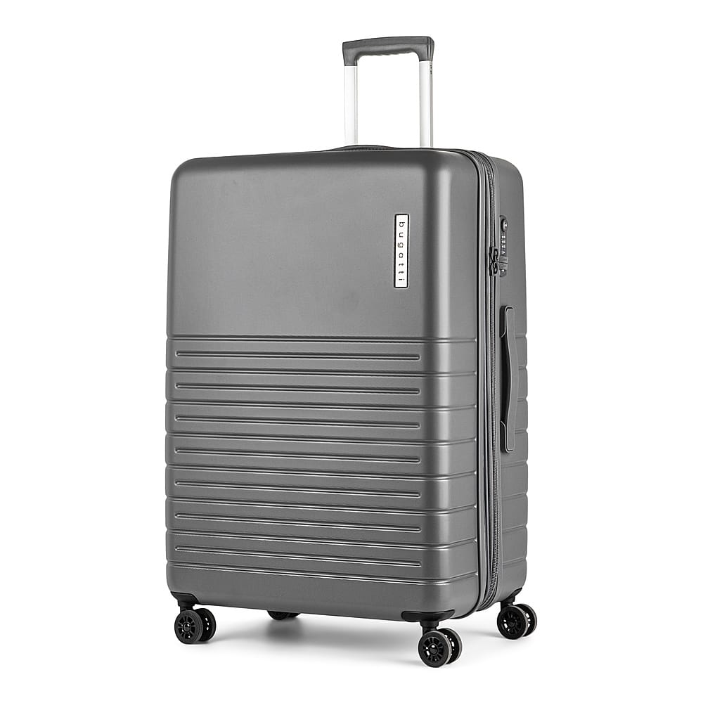 Left View: Bugatti - Birmingham Luggage Set (3-Piece) - Gray