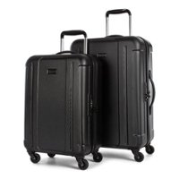Bugatti - Athens Hard Case Luggage Set (2-Piece) - Black - Front_Zoom