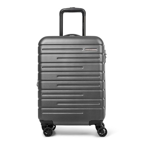 Bugatti Geneva Carry on Suitcase Charcoal HLG3820BU-CHARCOAL - Best Buy