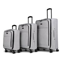 Bugatti - Reborn Luggage Set (3-Piece) - Gray - Front_Zoom
