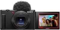 Front. Sony - ZV1 II 20.1-Megapixel Digital Camera for Content Creators and Vloggers - Black.