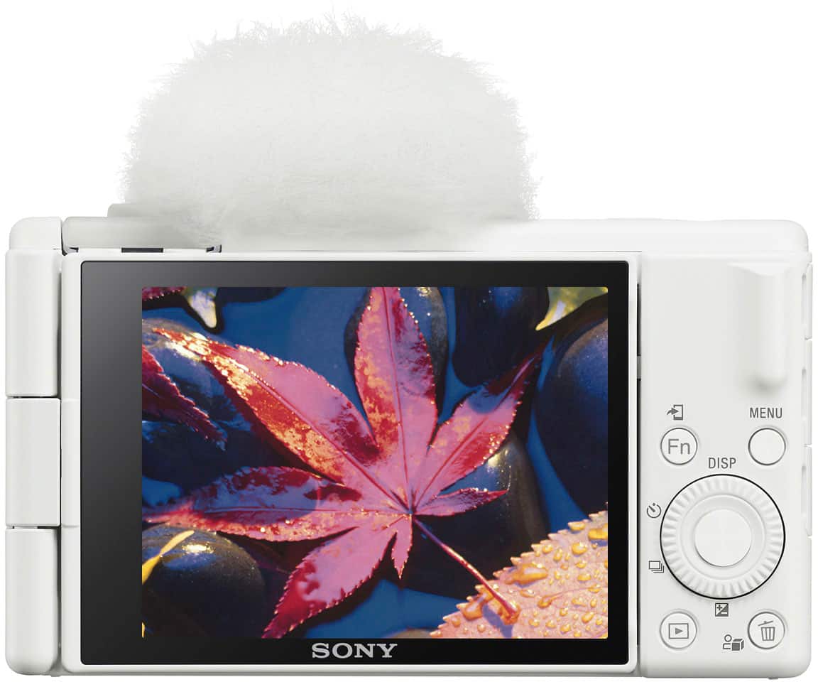 Back. Sony - ZV-1 II 20.1-Megapixel Digital Camera for Content Creators and Vloggers - White.