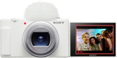 Sony - ZV-1 II 20.1-Megapixel Digital Camera for Content Creators and Vloggers - White - Front_Zoom