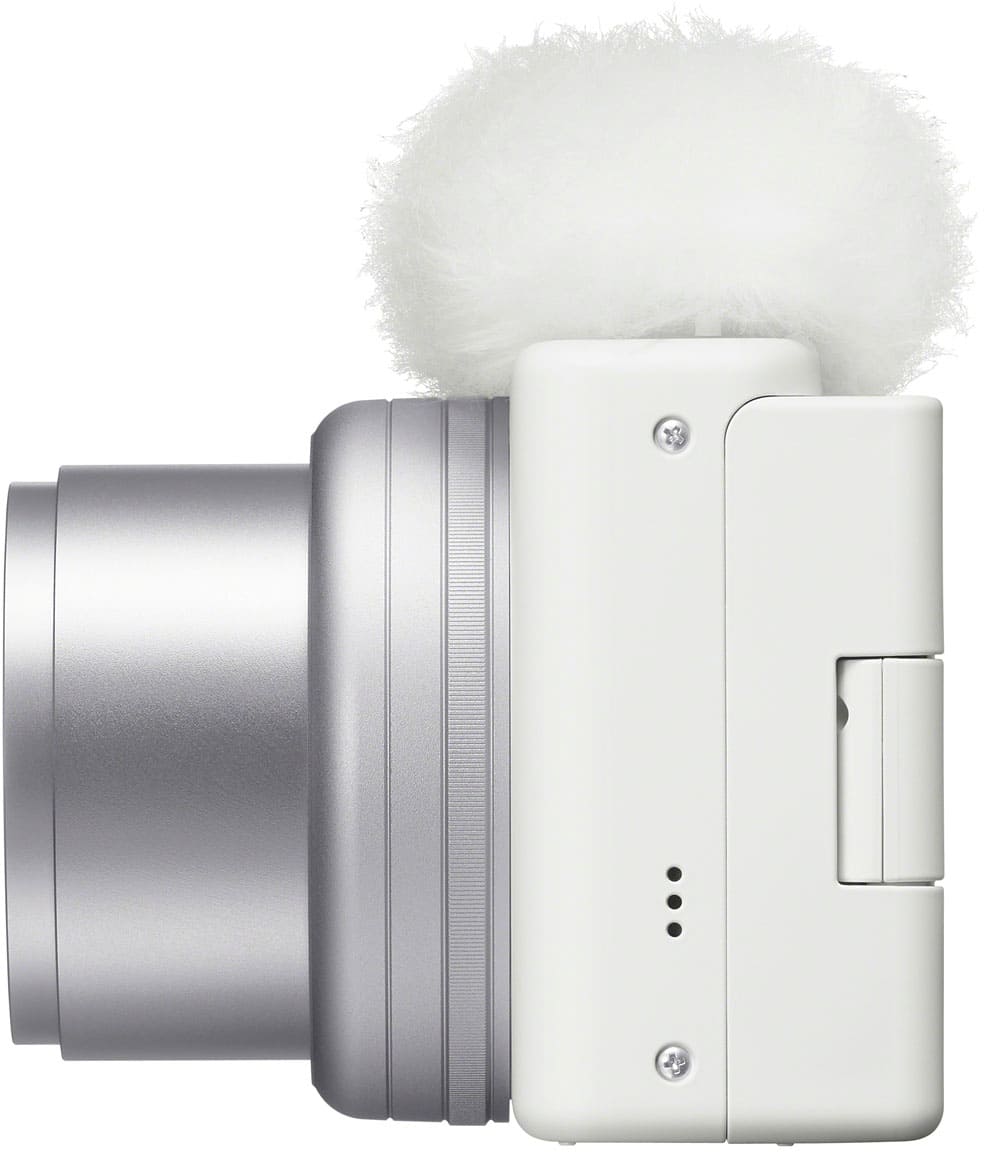 Alt View 12. Sony - ZV-1 II 20.1-Megapixel Digital Camera for Content Creators and Vloggers - White.