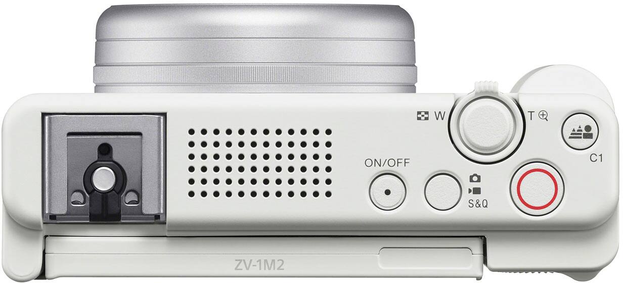 Alt View 1. Sony - ZV-1 II 20.1-Megapixel Digital Camera for Content Creators and Vloggers - White.