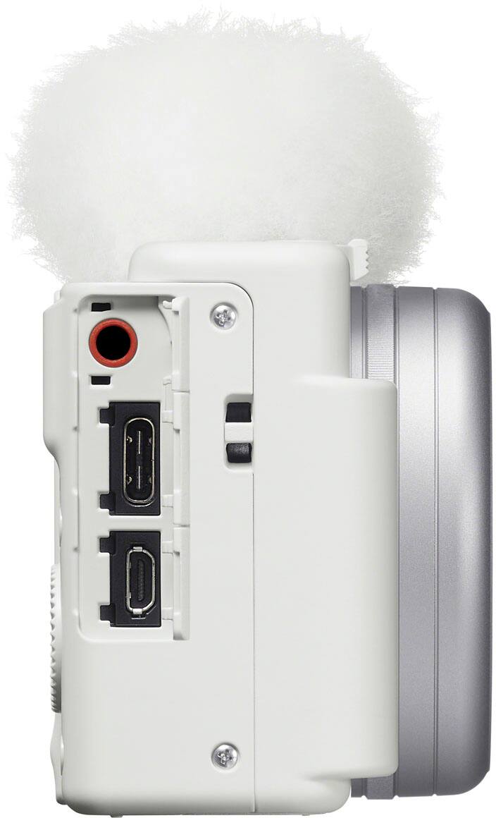 Alt View 2. Sony - ZV-1 II 20.1-Megapixel Digital Camera for Content Creators and Vloggers - White.