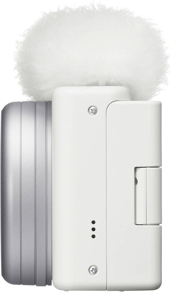 Left. Sony - ZV-1 II 20.1-Megapixel Digital Camera for Content Creators and Vloggers - White.