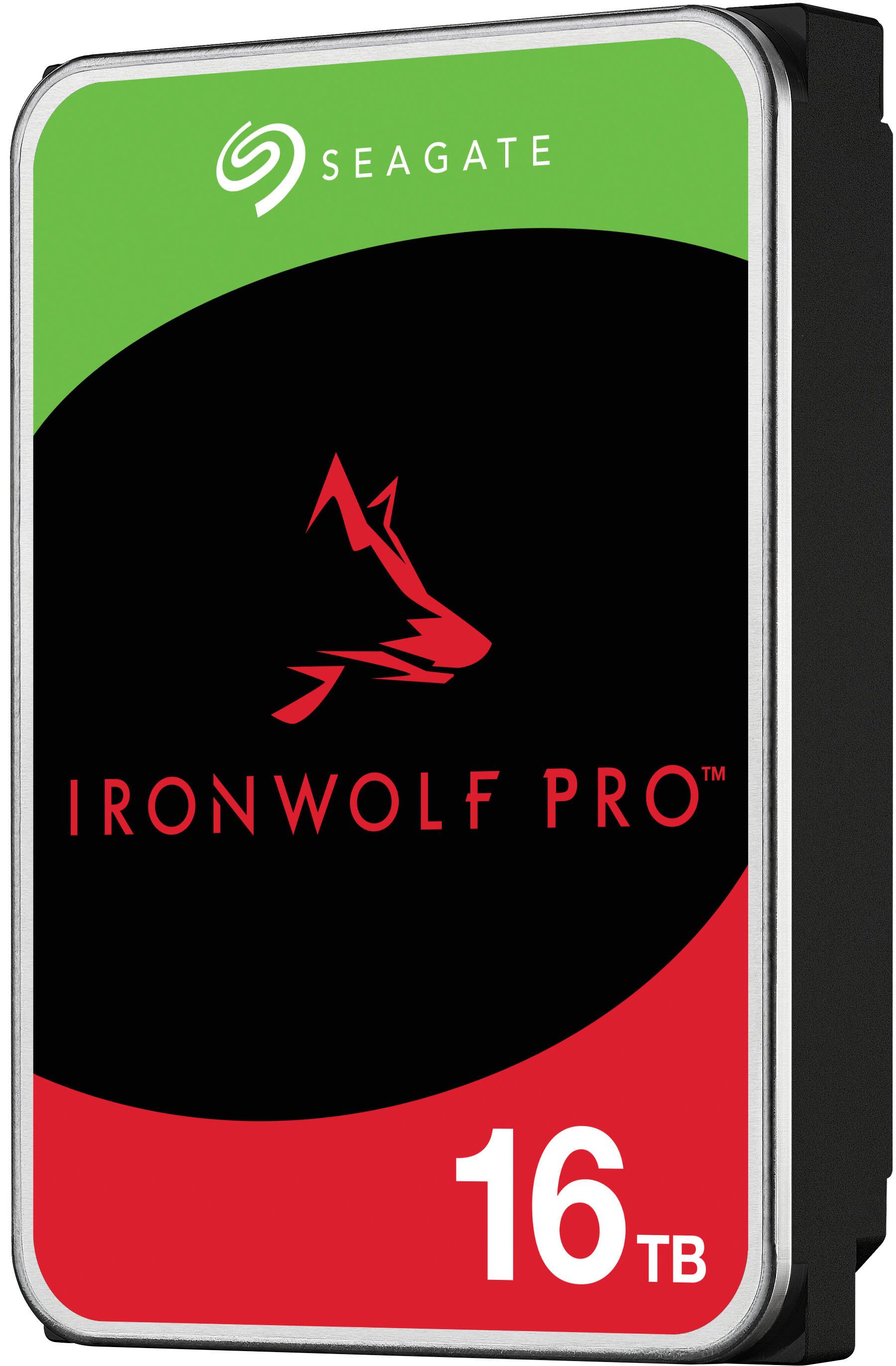 Alt View 1. Seagate - IronWolf Pro 16TB Internal SATA NAS Hard Drive with Rescue Data Recovery Services - Red.