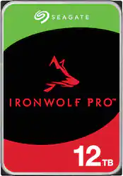 Seagate - IronWolf Pro 12TB Internal SATA NAS Hard Drive with Rescue Data Recovery Services - Front_Zoom