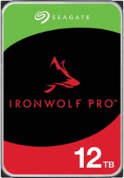 Seagate - IronWolf Pro 12TB Internal SATA NAS Hard Drive with Rescue Data Recovery Services - Front_Zoom