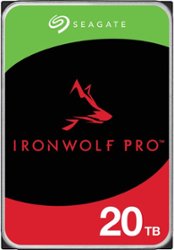 Seagate - IronWolf Pro 20TB Internal SATA NAS Hard Drive with Rescue Data Recovery Services - Front_Zoom