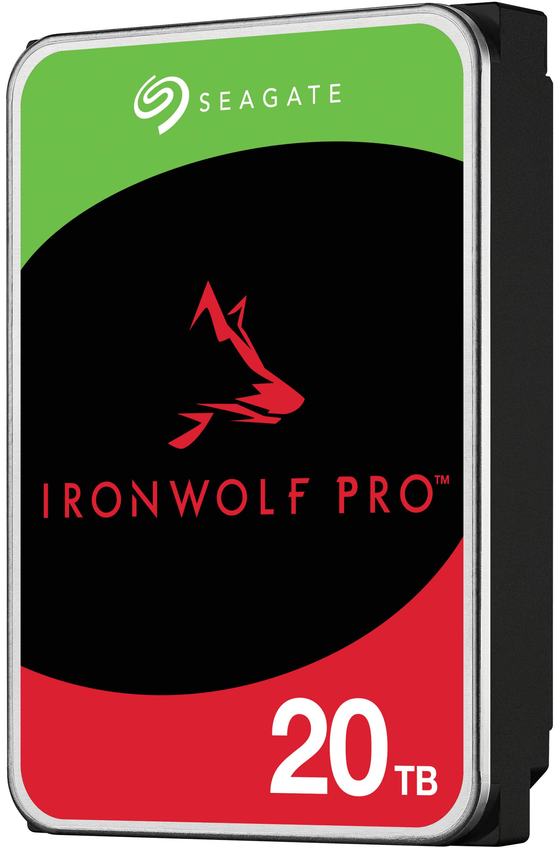 Alt View 1. Seagate - IronWolf Pro 20TB Internal SATA NAS Hard Drive with Rescue Data Recovery Services - Red.