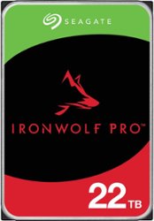 Seagate - IronWolf Pro 22TB Internal SATA NAS Hard Drive with Rescue Data Recovery Services - Front_Zoom