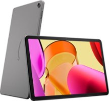 Amazon - Fire Max 11 tablet, vivid 11" display, octa-core processor, 4 GB RAM, 14-hour battery life, 64 GB, Gray - Gray - Front_Zoom