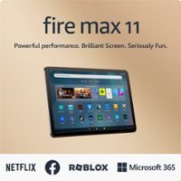 Amazon - Fire Max 11 tablet, vivid 11" display, octa-core processor, 4 GB RAM, 14-hour battery life, 128 GG - Gray - Front_Zoom