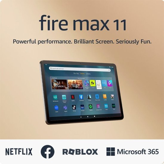 Fire Max 11 tablet, our most powerful tablet yet, vivid 11 display,  octa-core processor, 4 GB RAM, 14-hr battery life, 64 GB, Grey, with Ads :  : Everything Else