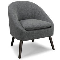 Simpli Home - Redding Accent Chair - Storm Grey - Front_Zoom