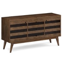Simpli Home - Clarkson Sideboard Buffet - Rustic Natural Aged Brown - Front_Zoom