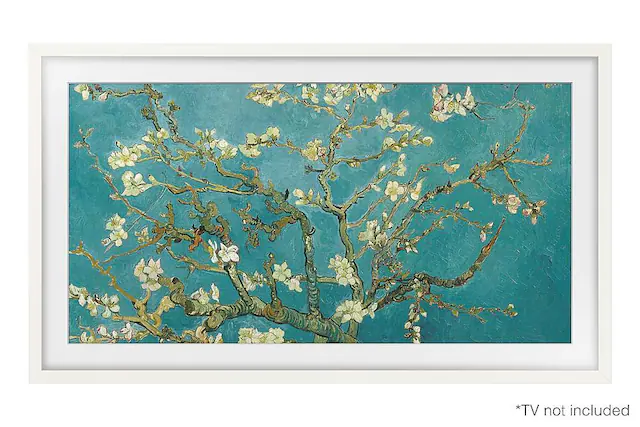 Front. Samsung - 32” The Frame Customizable Bezel - Modern White.