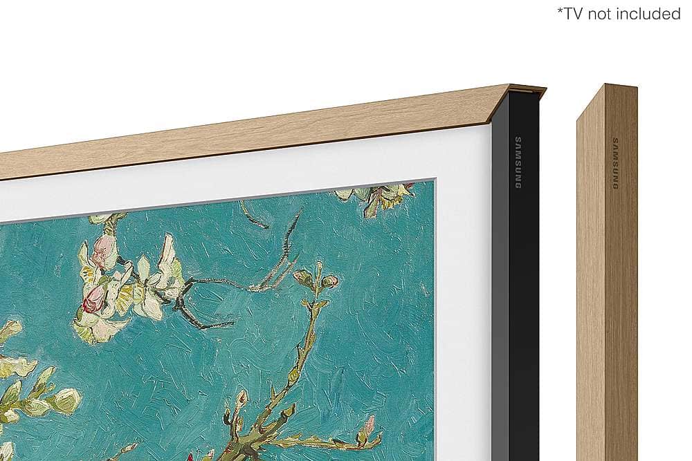Alt View 12. Samsung - 32” The Frame Customizable Bezel - Modern Teak.