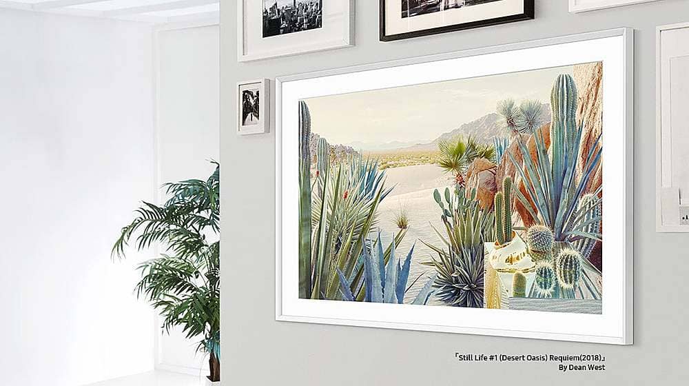 Alt View 16. Samsung - 32” The Frame Customizable Bezel - Modern Teak.