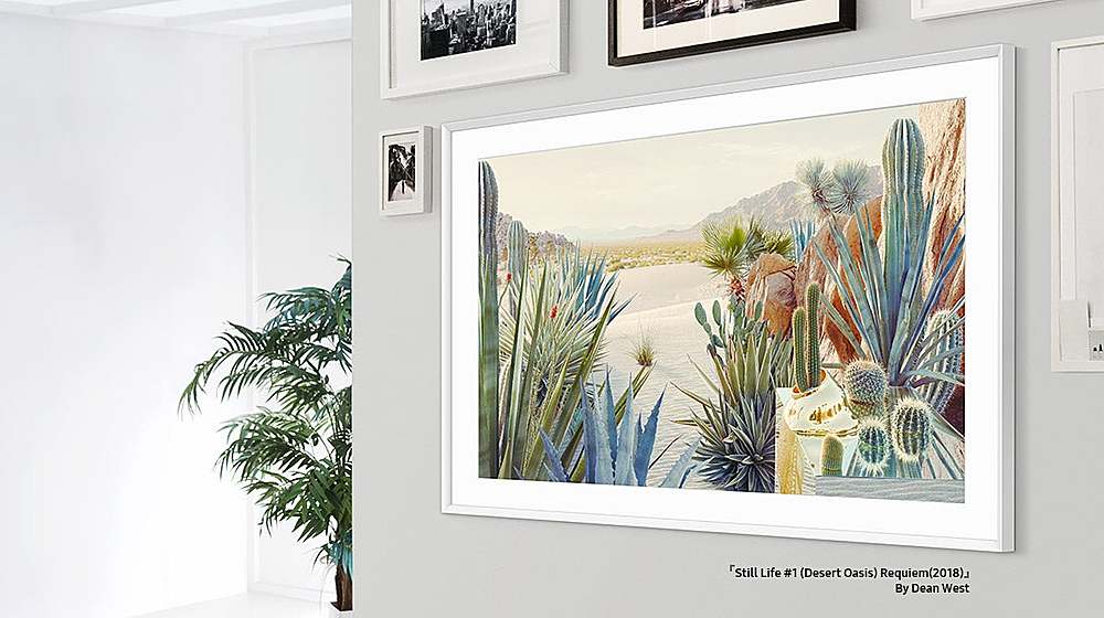 Alt View 16. Samsung - 32” The Frame Customizable Bezel - Modern Teak.