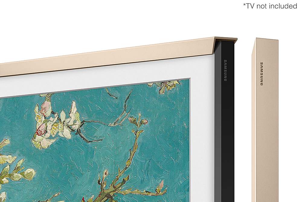 Alt View 12. Samsung - 75” The Frame Customizable Bezel - Sand Gold.