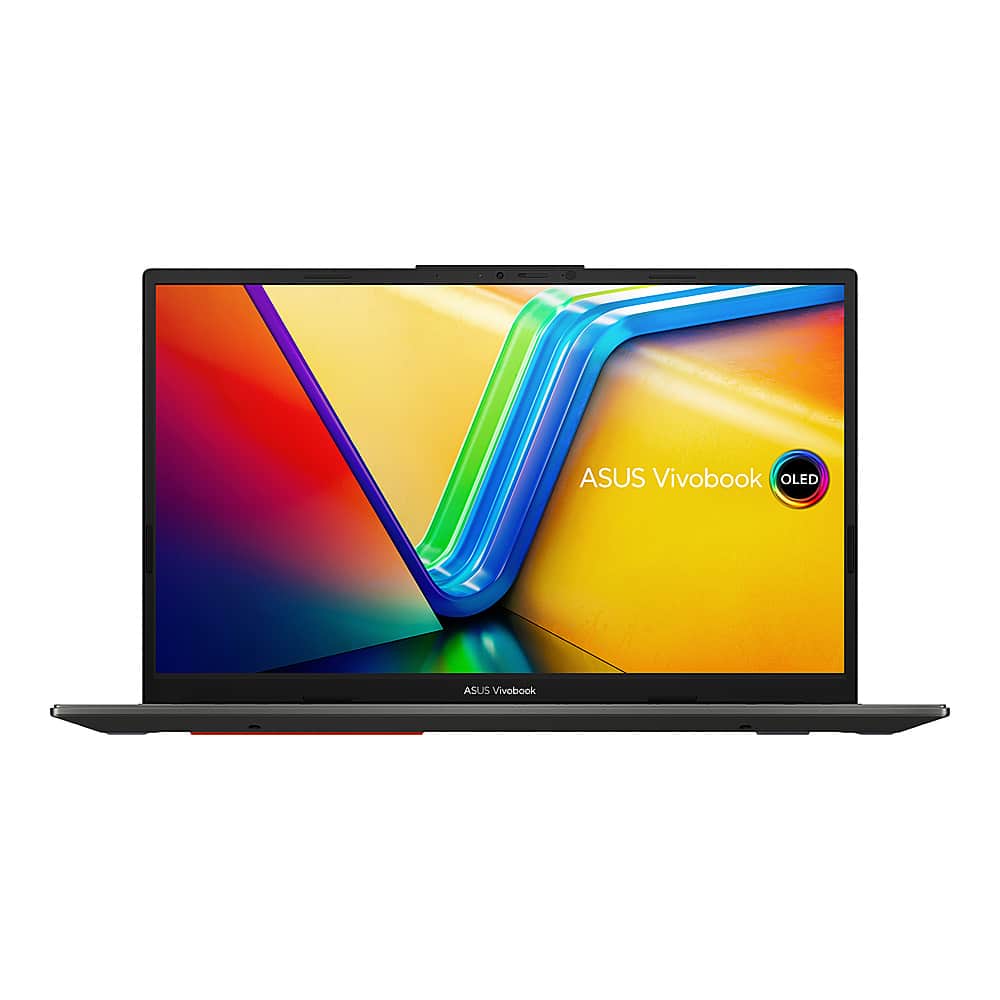 Angle. ASUS - Vivobook S 15" OLED Laptop - EVO Intel 13 Gen Core i9 with 16GB Memory - 1TB SSD - Midnight Black.