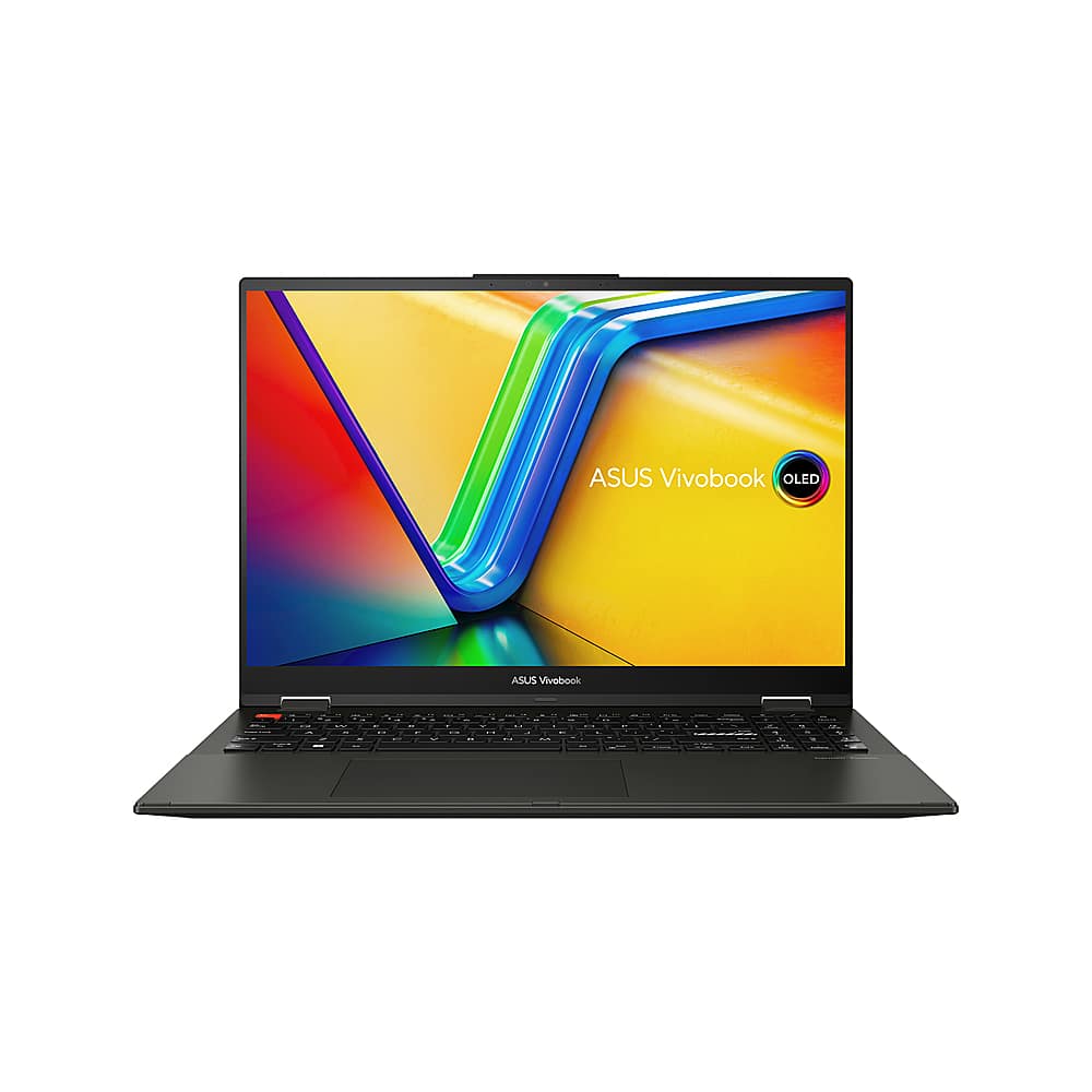 ASUS - Vivobook S Flip 16" WUXGA Touchscreen Laptop - Intel 13th Gen Core i9 with 16GB Memory - 1TB SSD - Midnight Black - Front_Zoom