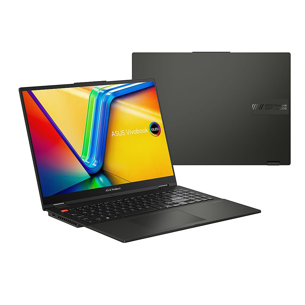 Alt View 12. ASUS - Vivobook S Flip 16" WUXGA Touchscreen Laptop - Intel 13th Gen Core i9 with 16GB Memory - 1TB SSD - Midnight Black.