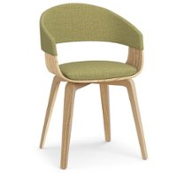Simpli Home - Lowell Bentwood Dining Chair with Light Wood - Acid Green - Front_Zoom
