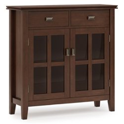 Simpli Home - Artisan Entryway Storage Cabinet - Russet Brown - Front_Zoom