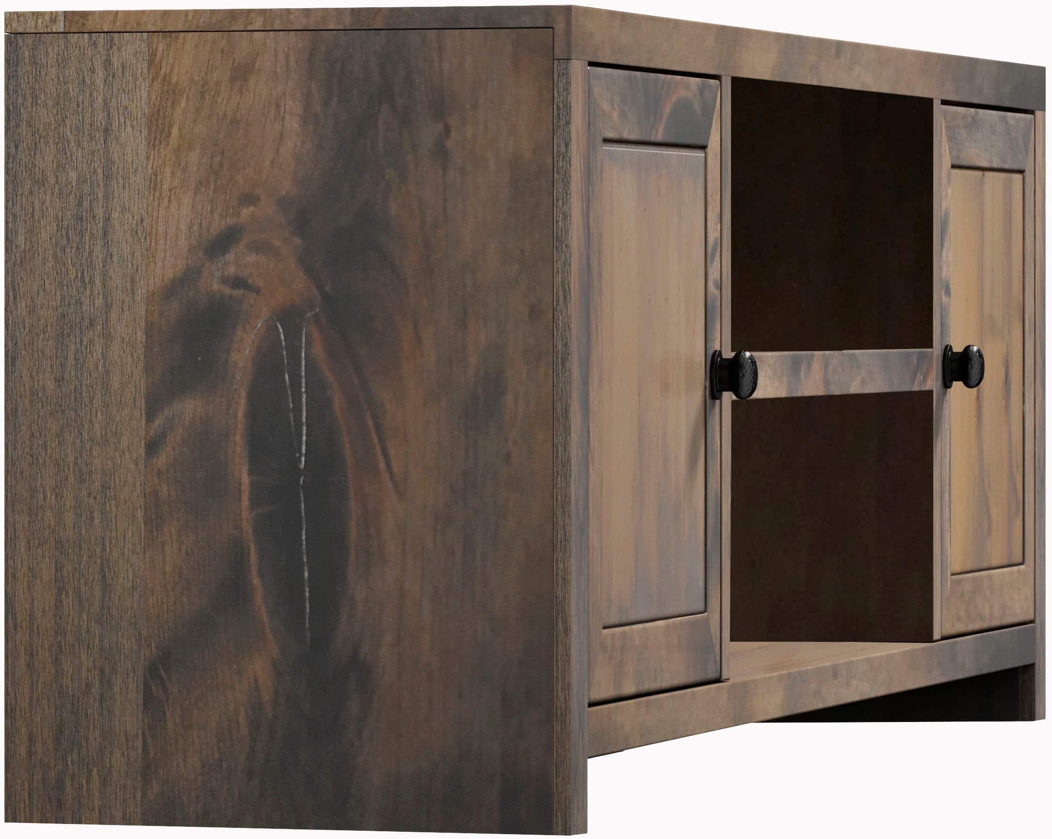 Angle. Legends Furniture - Entertainment Console for Most TVs Up to 75" - Barnwood.
