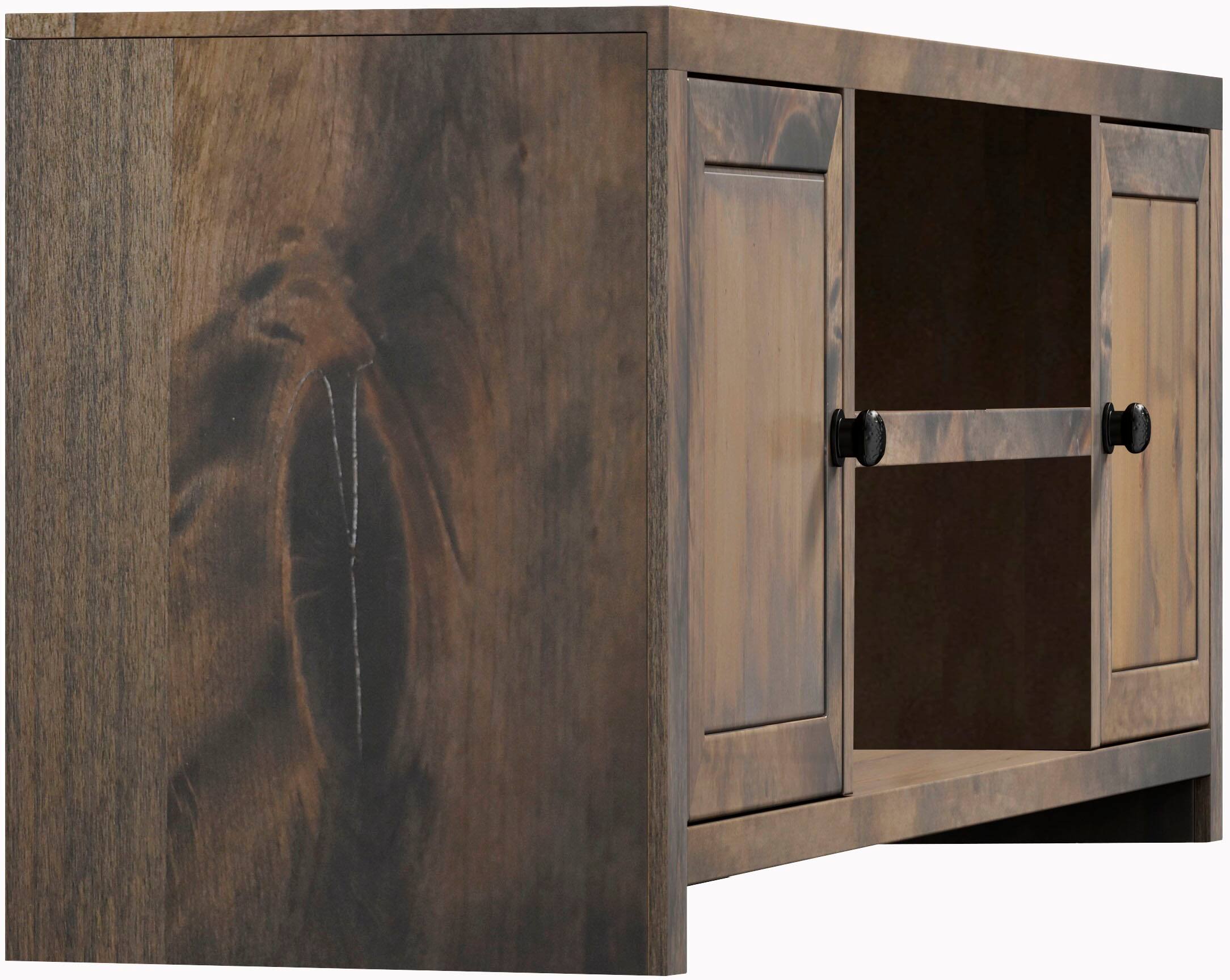 Angle. Legends Furniture - Entertainment Console for Most TVs Up to 75" - Barnwood.