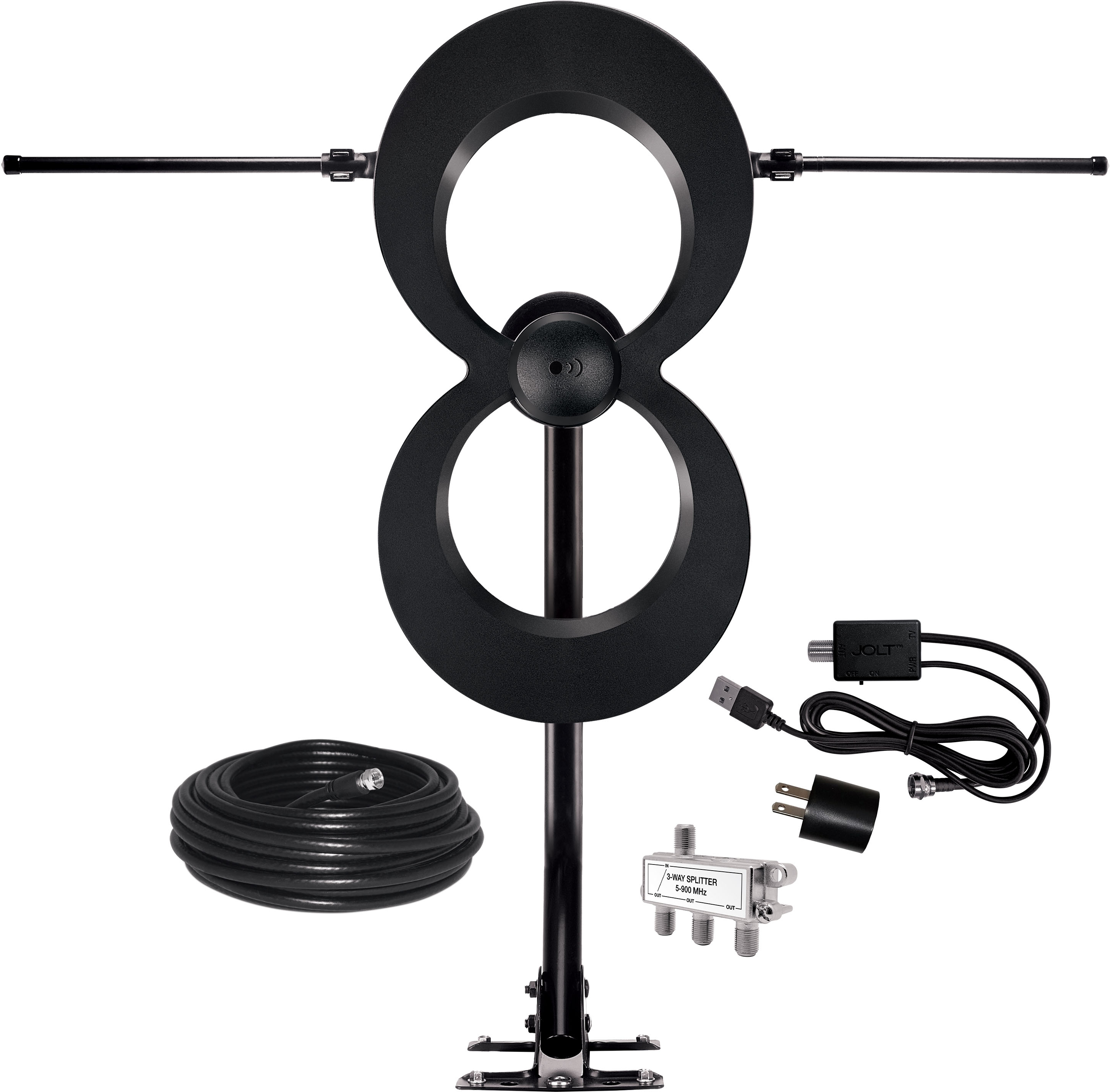 TV Antenna Outdoor 75 Matching / VHF/ FM Cable 
