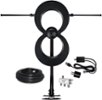 Antennas Direct - ClearStream MAX-XR Complete Amplified Indoor/Outdoor HDTV Antenna with 60-Mile Range - Black