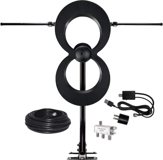 Best Buy essentials™ Amplified Ultra-Thin Indoor HDTV Antenna 50