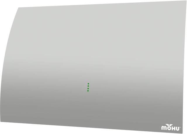Mohu - Gateway Plus Amplified Indoor HDTV Antenna, 60-mile Range - Gray