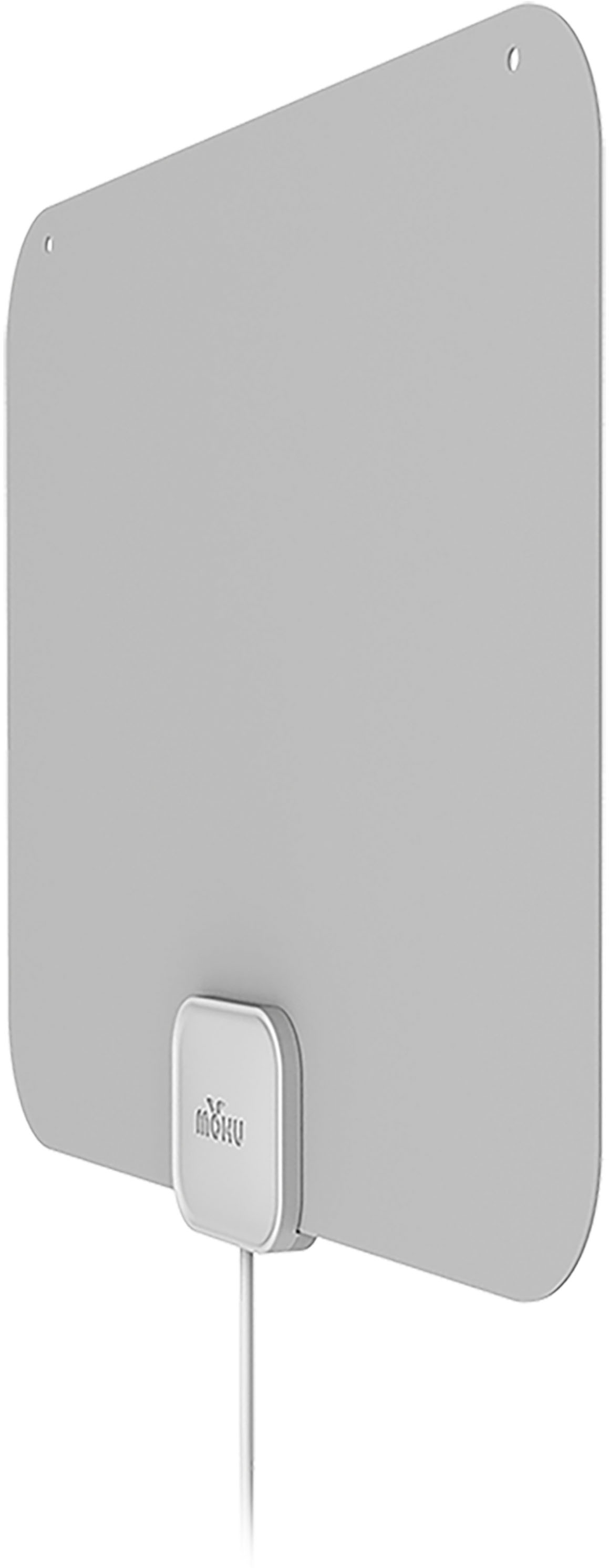 Angle View: Mohu - Leaf Amplified Indoor HDTV Antenna, 60-mile Range - Gray