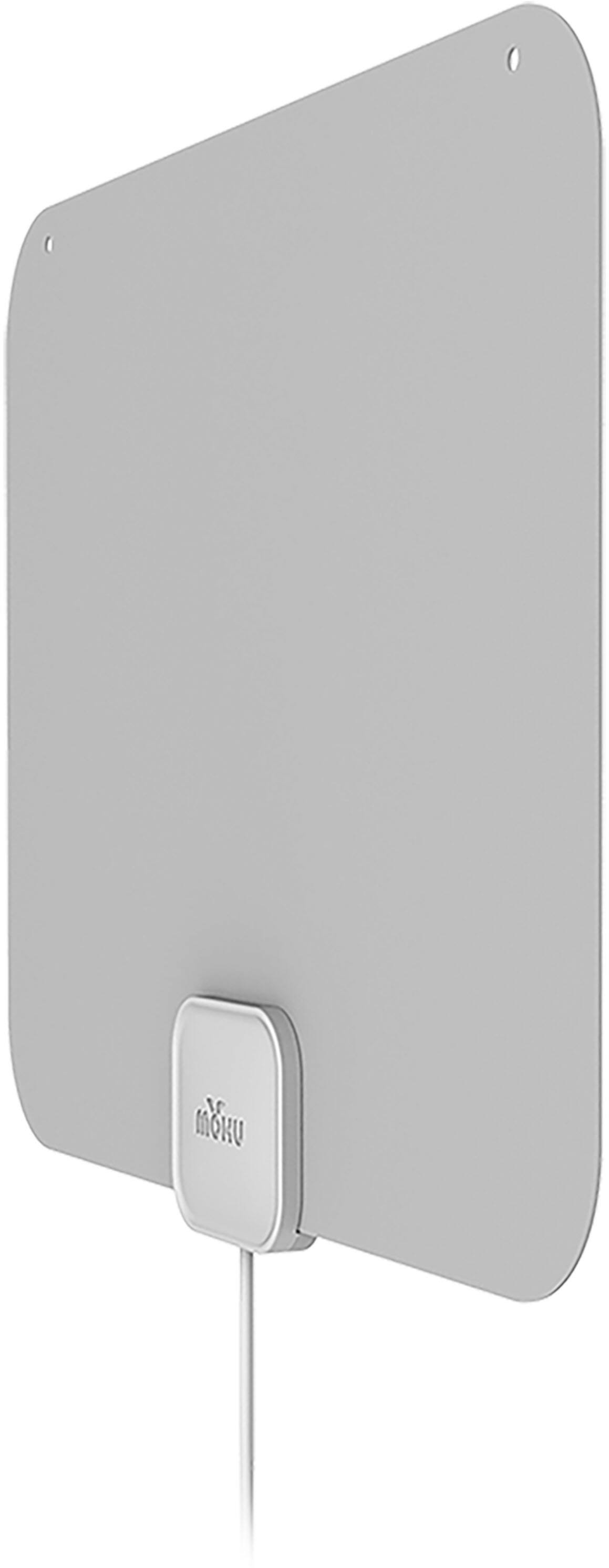 Angle. Mohu - Leaf Amplified Indoor HDTV Antenna, 60-mile Range - Gray.
