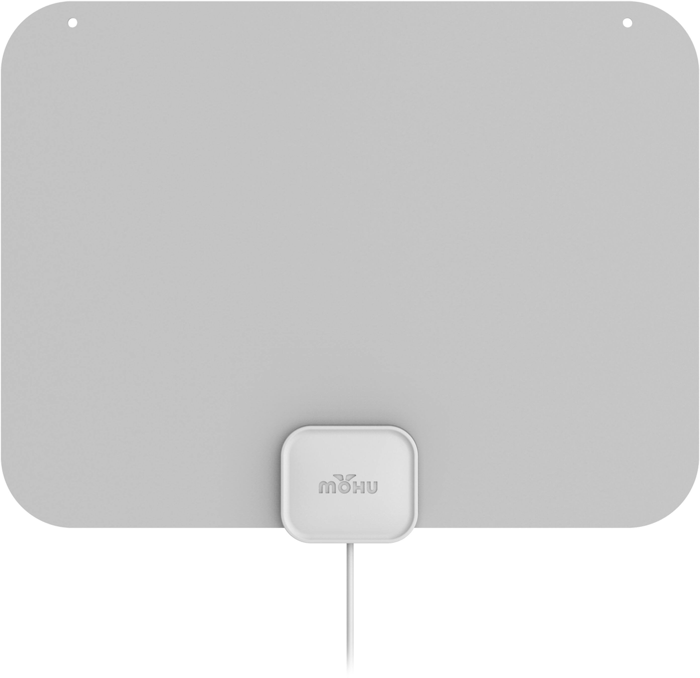 Alt View 14. Mohu - Leaf Amplified Indoor HDTV Antenna, 60-mile Range - Gray.