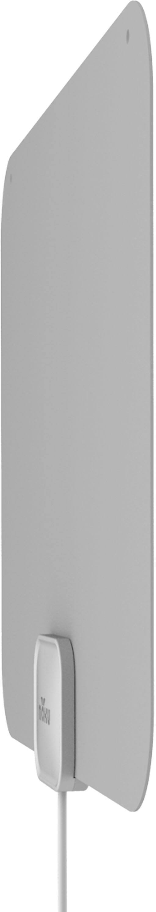 Left. Mohu - Leaf Amplified Indoor HDTV Antenna, 60-mile Range - Gray.